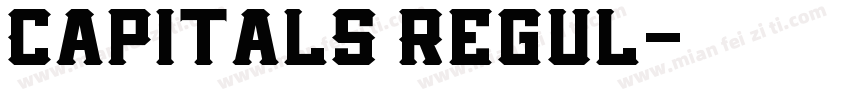 Capitals Regul字体转换